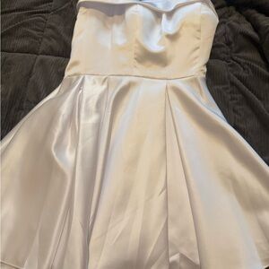 White Strapless Dress